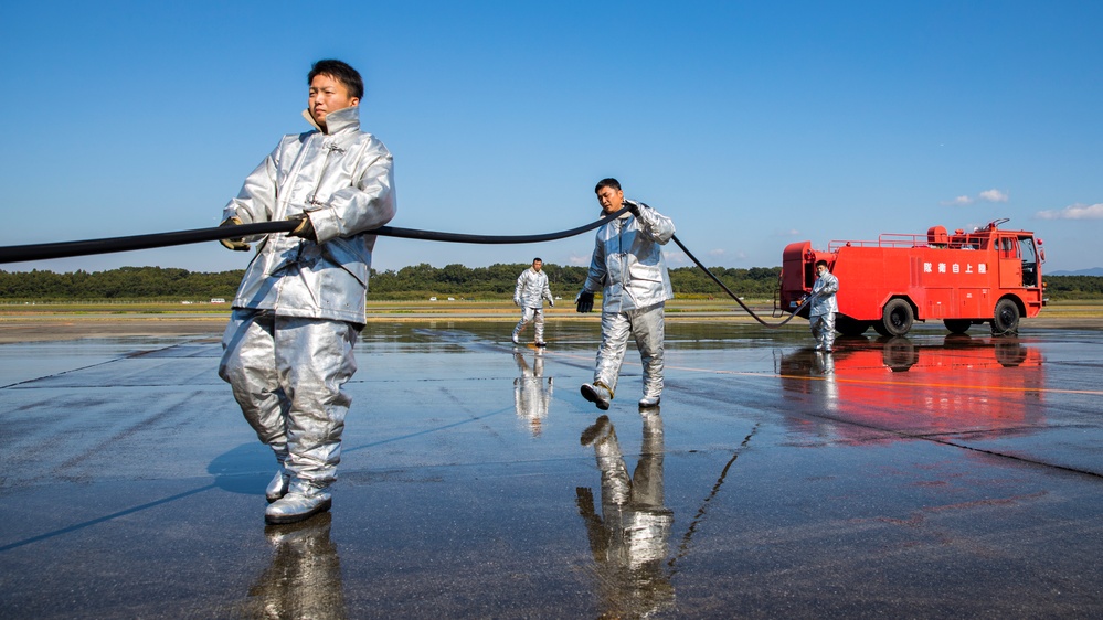 Resolute Dragon 23 FTX | 1st MAW, JGSDF Demonstrate Crash, Fire, Rescue Capabilities