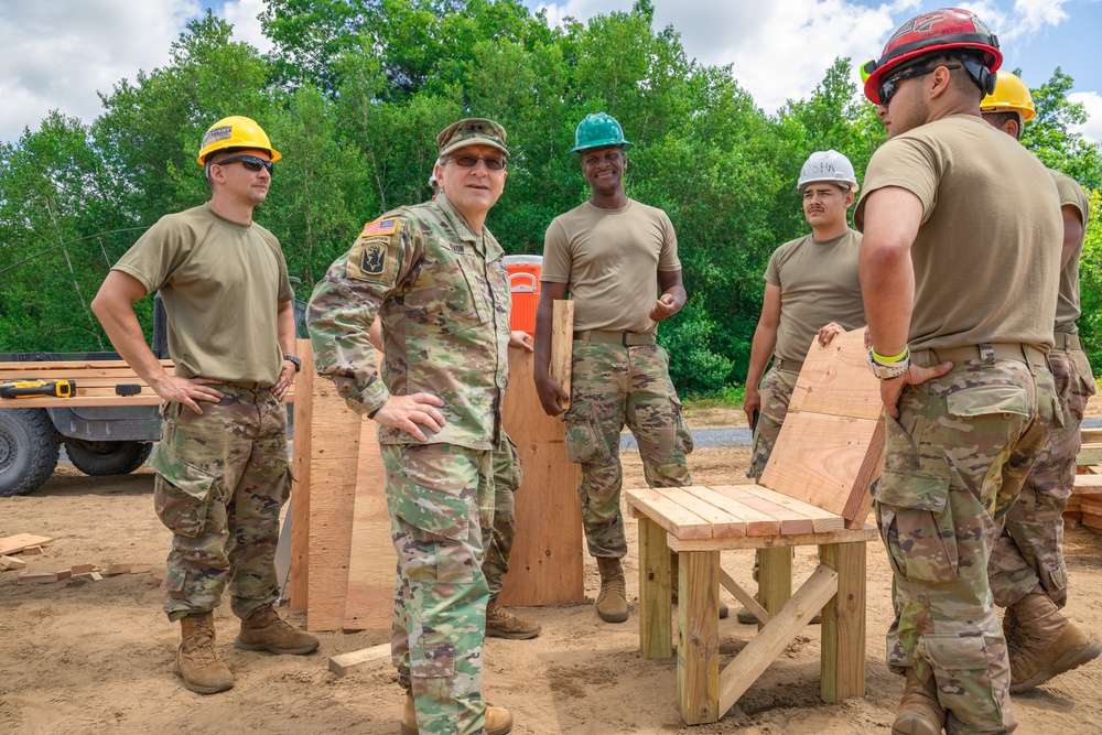 Connecticut National Guard Engineers Build Holding Area for Military Detainees.