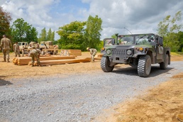 Connecticut National Guard Engineers Build Holding Area for Military Detainees.