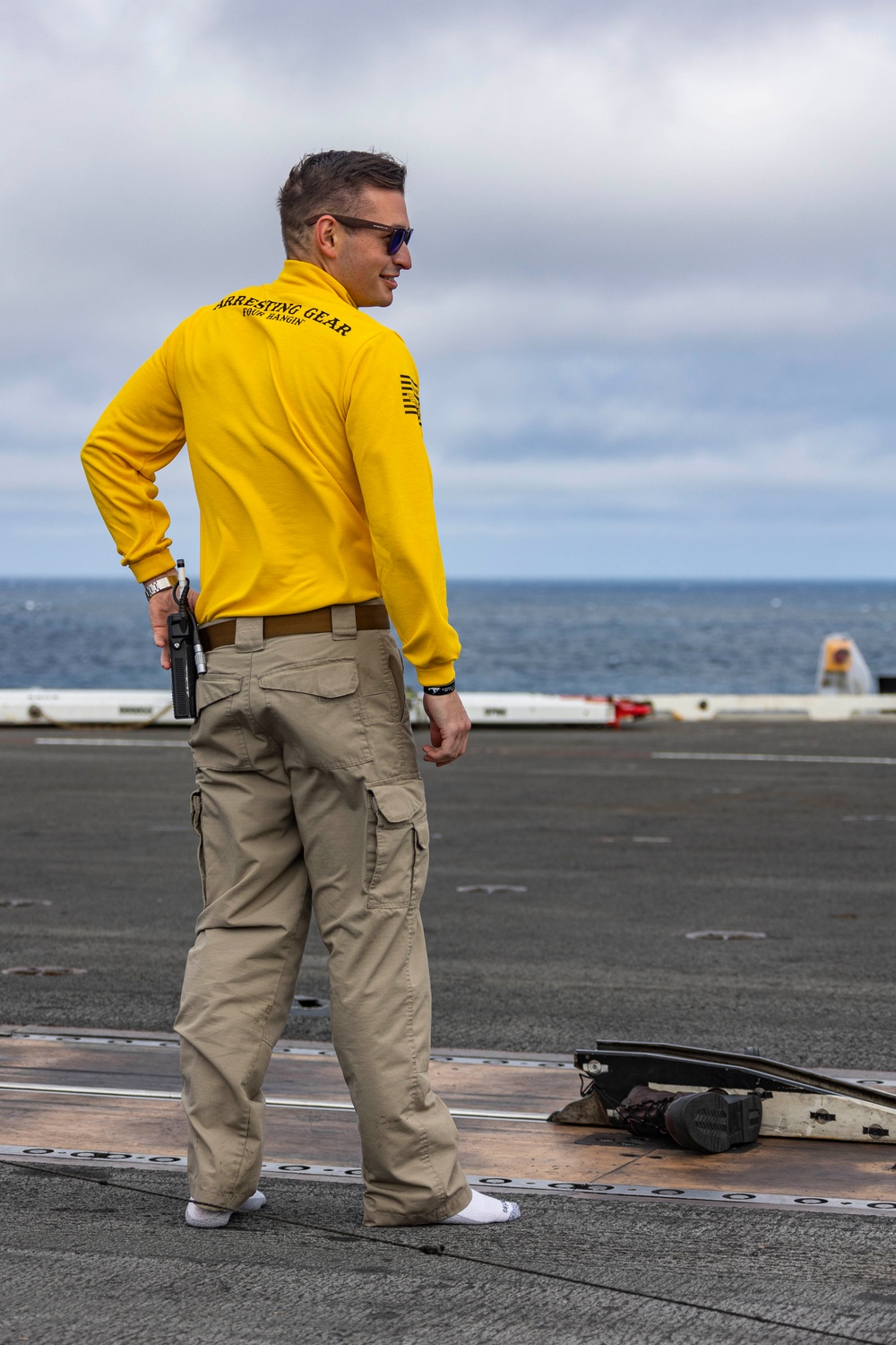 Abraham Lincoln conducts a boot shoot on the flight deck