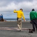 Abraham Lincoln conducts a boot shoot on the flight deck