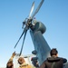 HSC-14 Sailors conduct pre-flight check