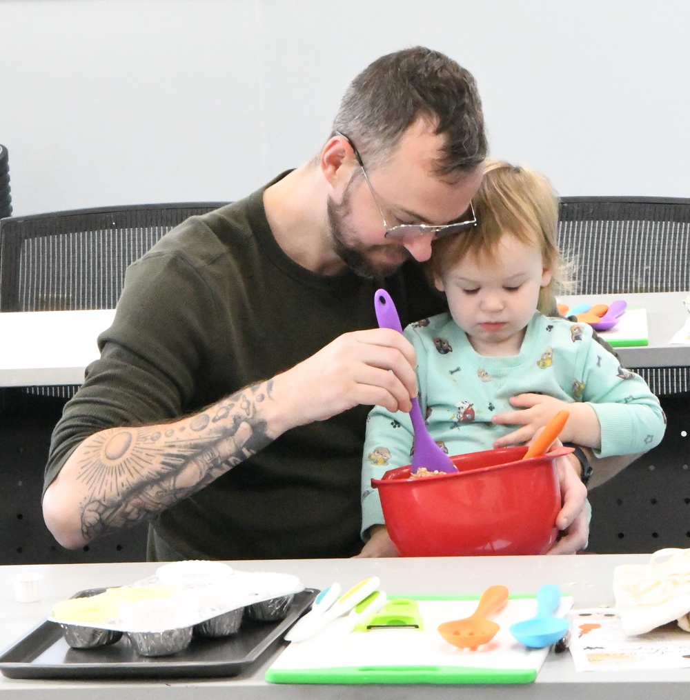 Making spooky snacks with Fort Drum’s Family Advocacy Program