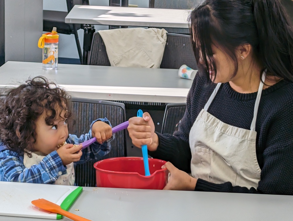 Making spooky snacks with Fort Drum’s Family Advocacy Program