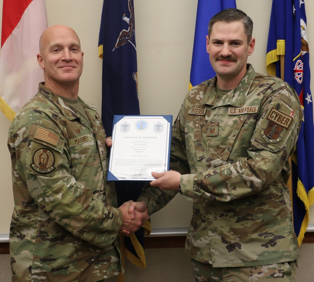 Peterson promoted to Senior Master Sergeant