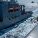 USS Ronald Reagan (CVN 76) conducts replenishment-at-sea with USNS Carl Brashear (T-AKE 7)
