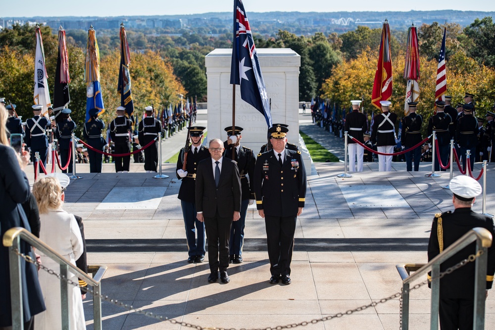 Australian Prime Minister Anthony Albanese Visits Arlington National Cemetery