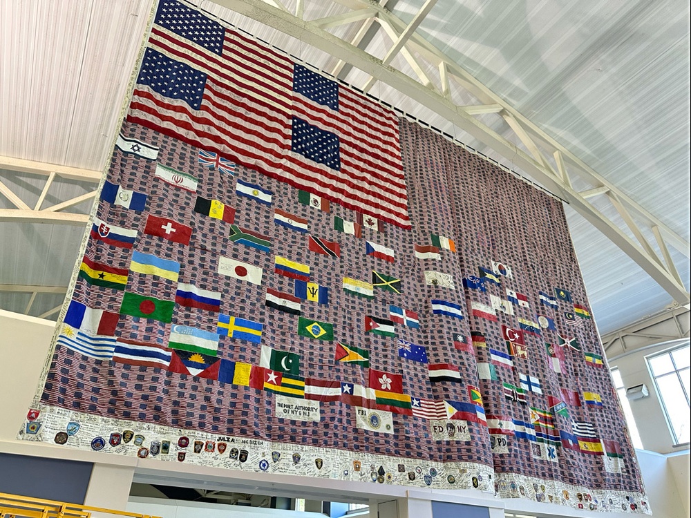 DVIDS - News - Handmade Flag Honoring 9/11 Victims on Display at