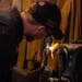 U.S. Navy Sailor Brazes Pipe