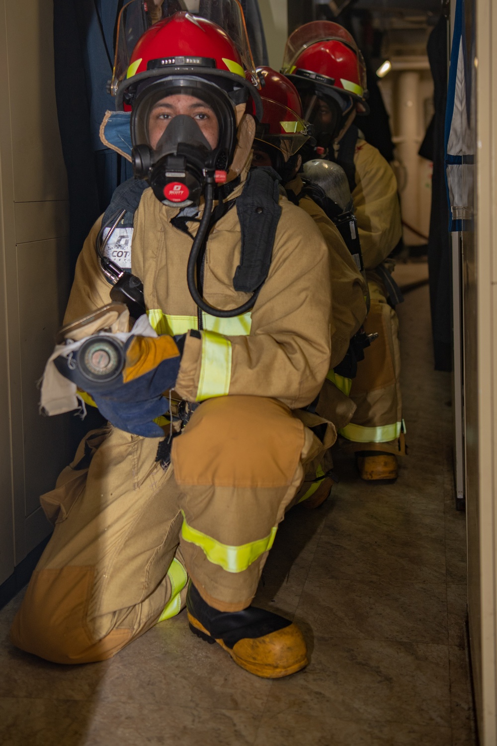 U.S. Navy Sailors Attack A Fire