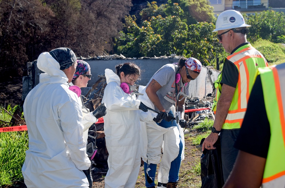 USACE conducts first wildfire debris removal site assessment in Kula, Hawai‘i