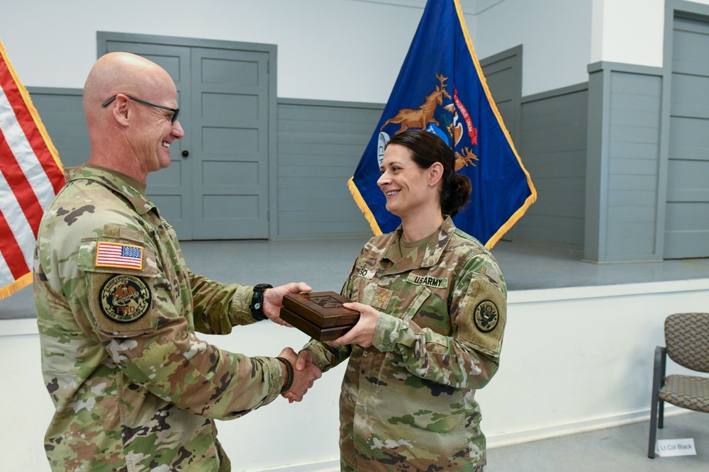 Gen. John J. Pershing Award during the change of command