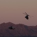 Marine helicopters participate in close air support