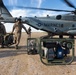 U.S. Marines set up a helicopter expeditionary fueling system