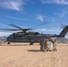 U.S. Marines set up a helicopter expeditionary fueling system