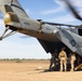 U.S. Marines set up a helicopter expeditionary fueling system