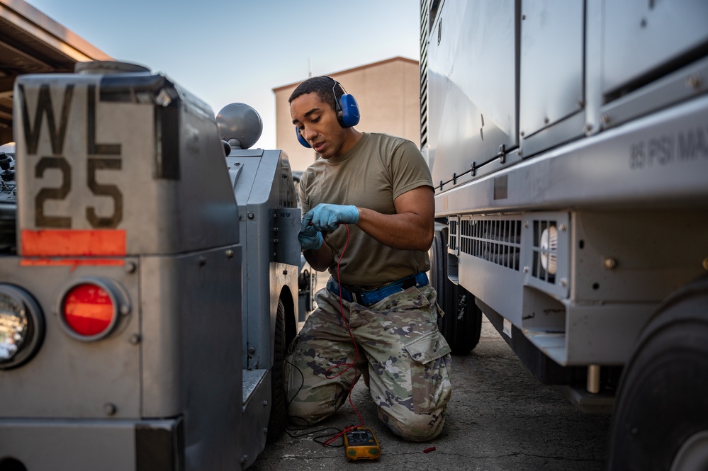 AGE Technicians keep aircraft operational