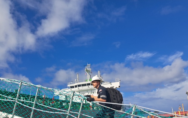 U.S. Coast Guard Forces Micronesia/Sector Guam ensures maritime safety and environmental stewardship with notable tank vessel exam