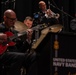 Chief Musician Jonathan Barnes performs at Troy University during the Commodores 2023 National Tour