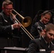 Musician 1st Class David Kapral performs a trombone solo at Troy University