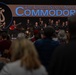 The US Navy Band Commodores receive a standing ovation at Pace Assembly of God Church during the Commodores 2023 National Tour