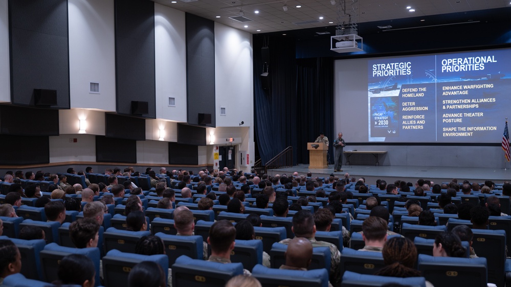 PACAF command team visits theater’s readiness experts, get pulse of the Pack