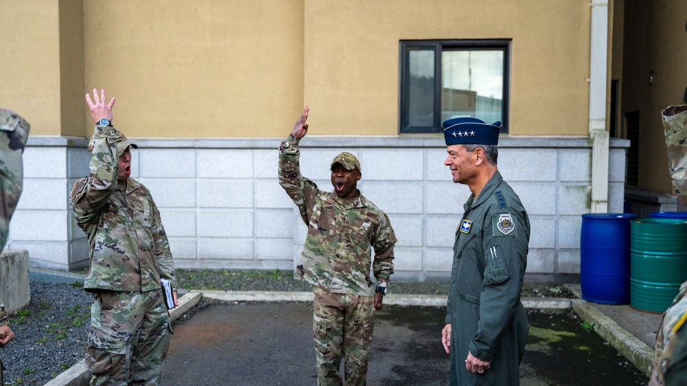 PACAF command team visits theater’s readiness experts, get pulse of the Pack