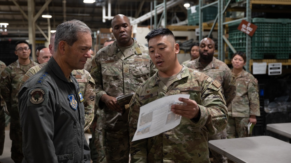 PACAF command team visits theater’s readiness experts, get pulse of the Pack