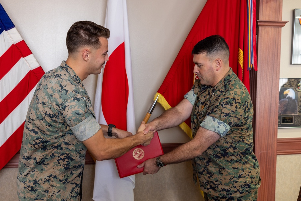 Marine Corps Air Station Iwakuni personnel receive Impact Iwakuni award