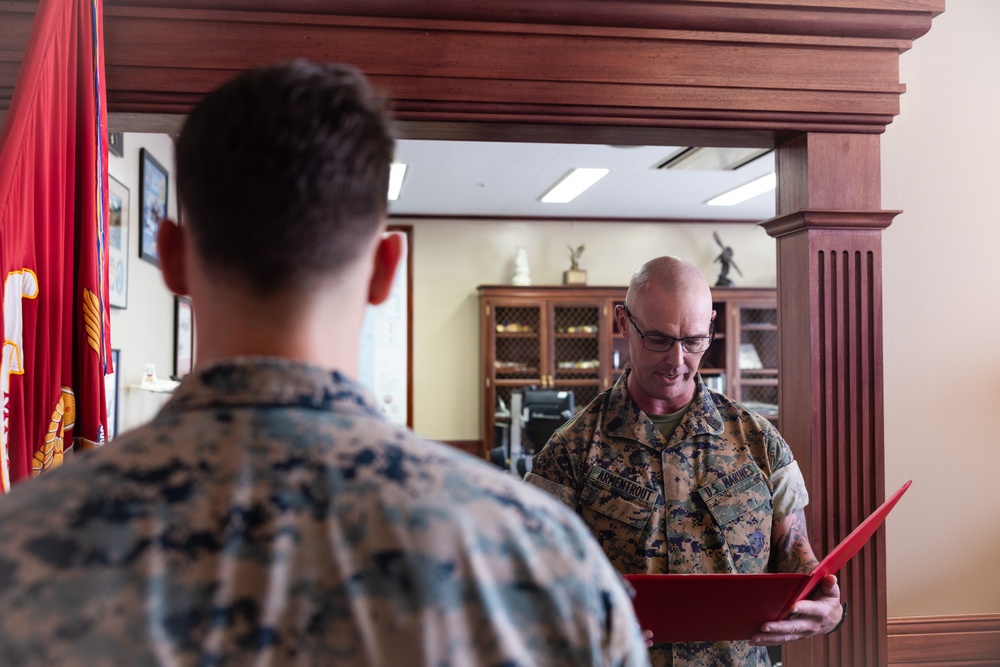 Marine Corps Air Station Iwakuni personnel receive Impact Iwakuni award