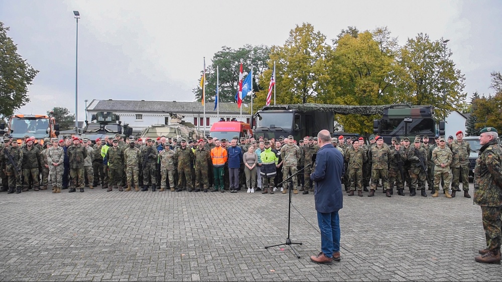 21st Theater Sustainment Command Participates in Capabilities Demonstration for German Chancellor