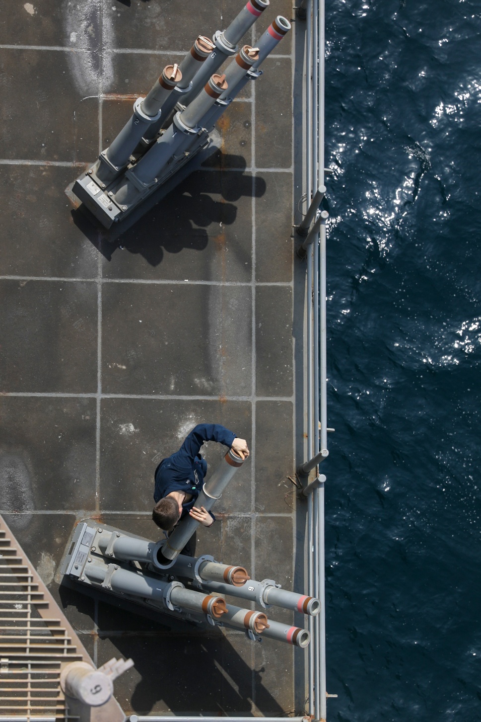 USS Bataan Sailors Prepare Weapons Posture