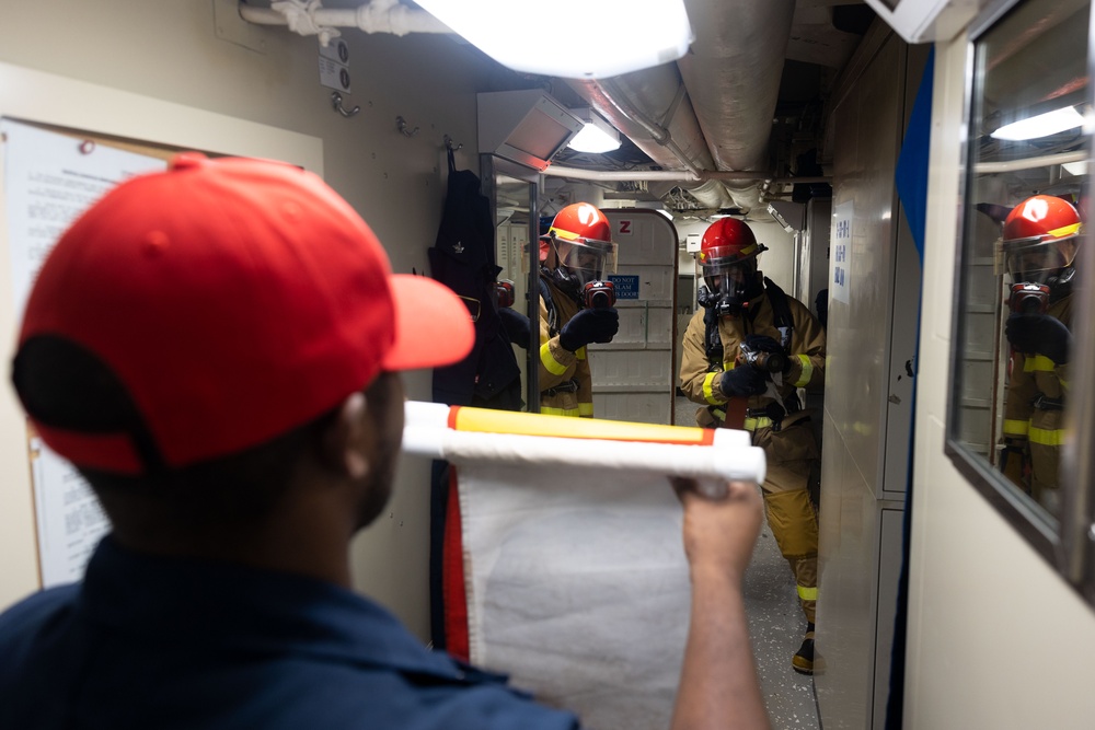 USS Bataan Sailors Conduct General Quarters