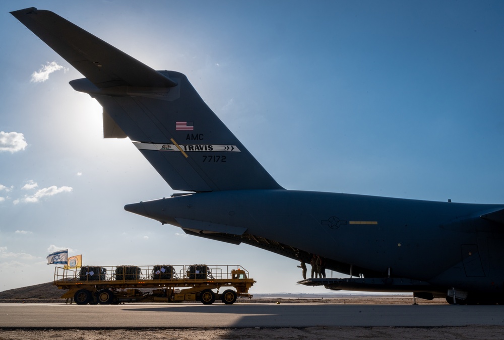 U.S. Air Force Airmen supply Israel with missile defense