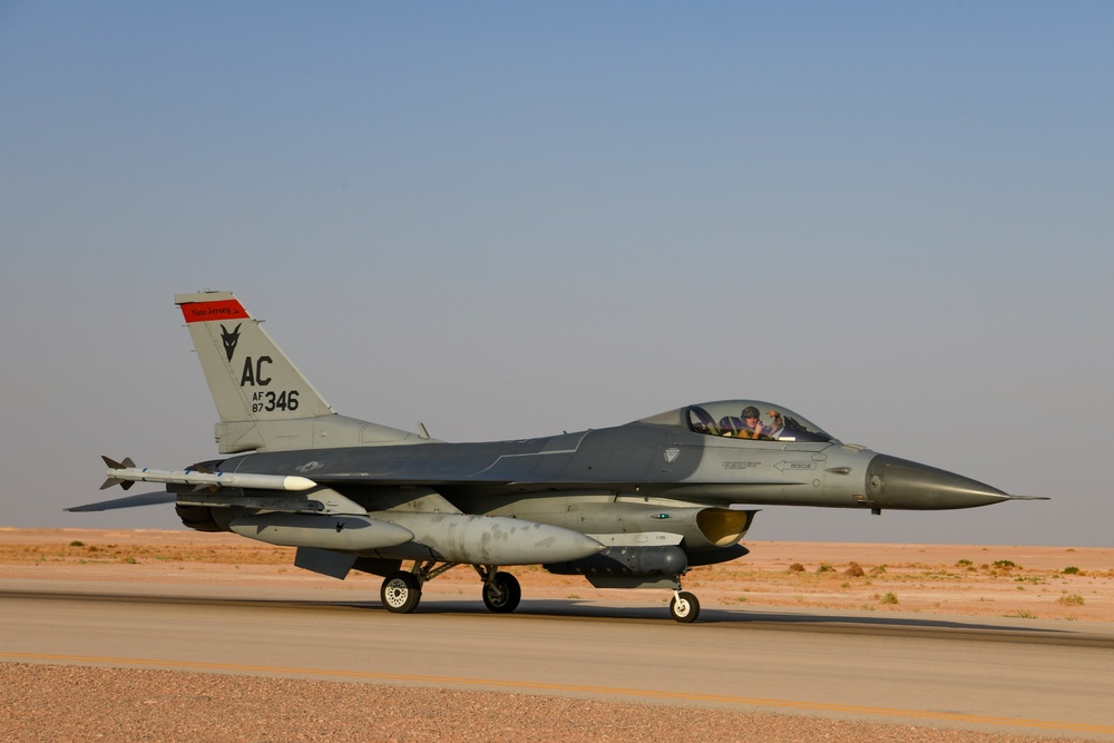 New F-16 Squadron arrives, bolstering U.S. defense posture in the Middle East