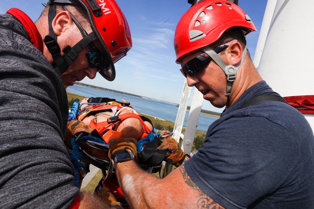 High-Angle Rescue Drill