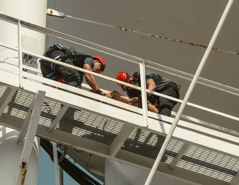 High-Angle Rescue Drill