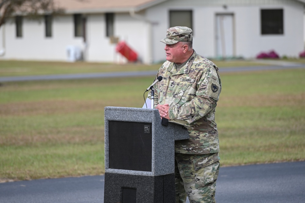 Task Force Marshall Conducts Monument Dedication Ceremony