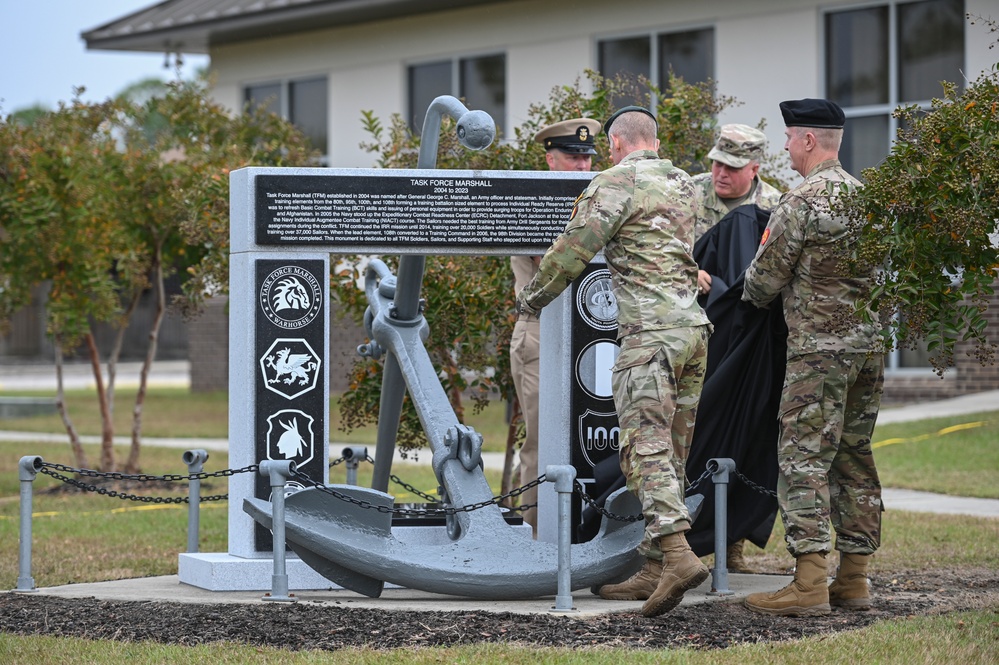 Task Force Marshall Conducts Monument Dedication Ceremony