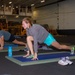 Yoga is taught on board USS Abraham Lincoln
