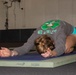 Yoga is taught on board USS Abraham Lincoln