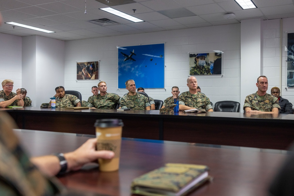 2nd Marine Logistics Group Leaders Discuss Electromagnetic Spectrum Capabilities