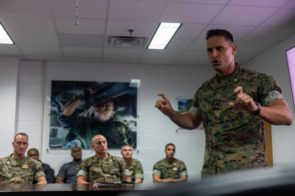 2nd Marine Logistics Group Leaders Discuss Electromagnetic Spectrum Capabilities