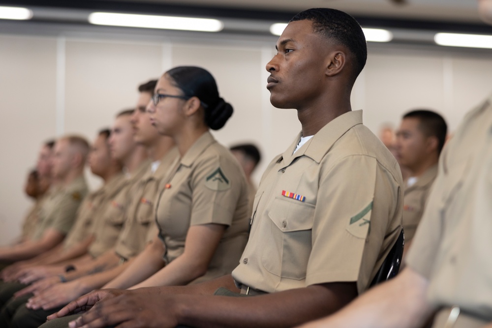 MRF-D Marines and Australian Army soldiers participate in Lance Corporal Seminar