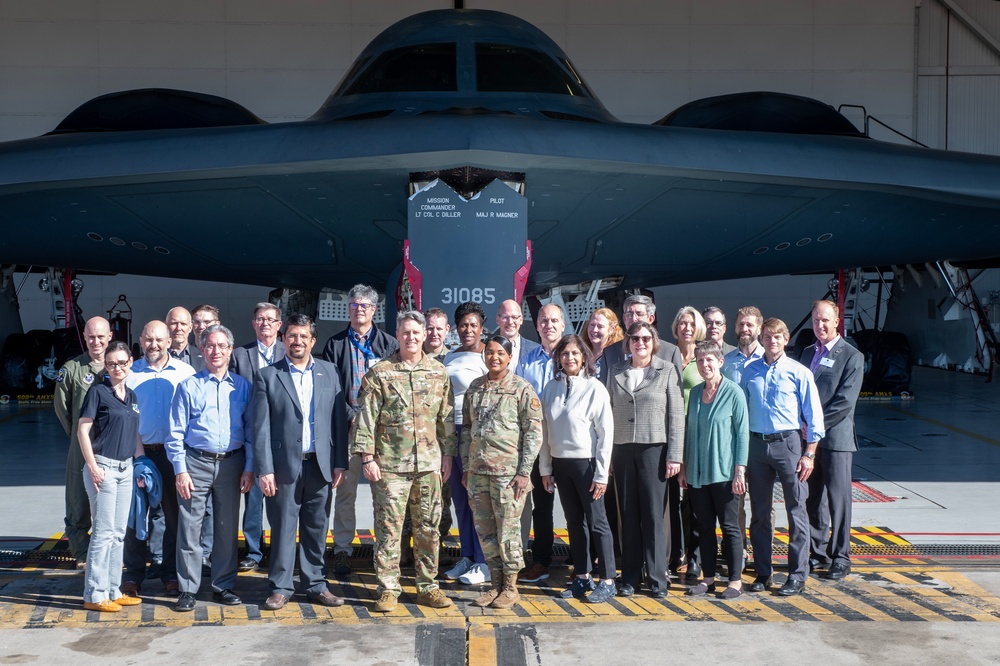 Maj. Gen. Armagost tours B-2 Spirit