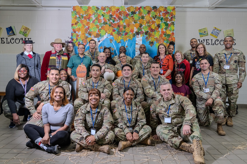 USARCENT personnel volunteer at Shaw Heights Elementary School