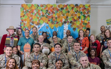 USARCENT personnel volunteer at Shaw Heights Elementary School