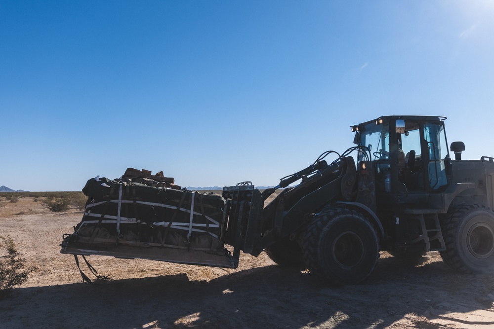 U.S. Marines attached to 8th Engineer Support Battalion Conduct Air Delivery Operations