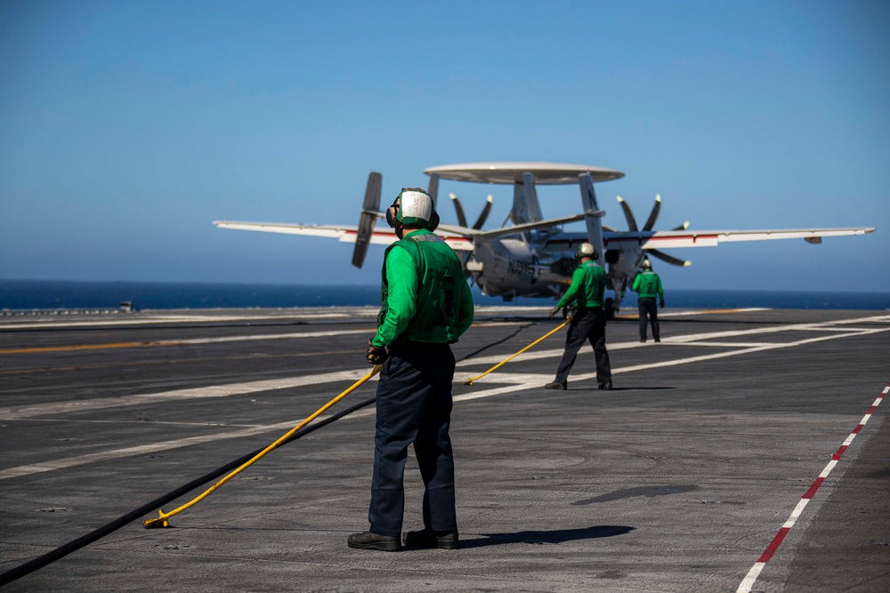 Abraham Lincoln conducts flight operations