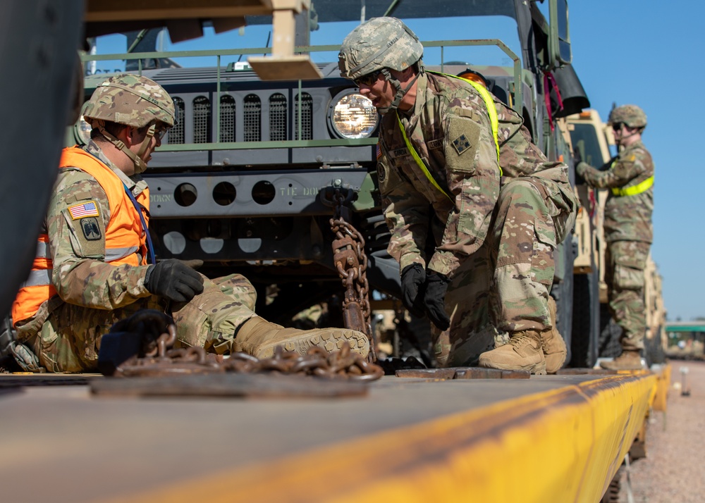 Ivy Soldiers conduct Railhead Operations